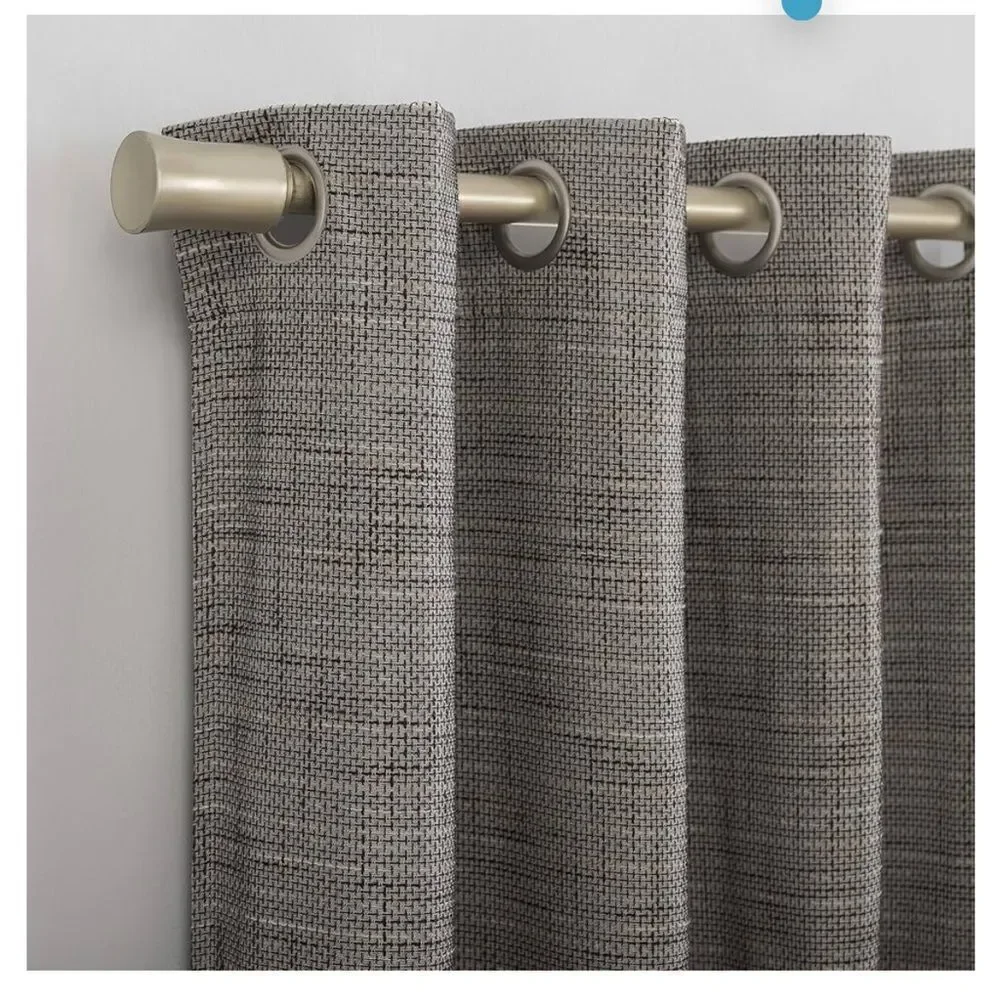 Sun Zero Brooks Burlap Weave Thermal Curtain Panel, 52